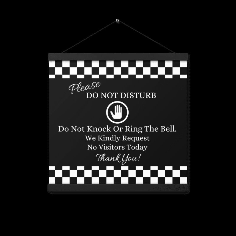 Do Not Disturb Sign 3 Do Not Knock Sign Do Not Ring Doorbell Sign Do Not Knock or Ring Doorbell