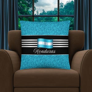 Honduras Gift #2 | Honduras Pillow | Honduras Home Decor | Honduras Travel Keepsake | Honduras Souvenir | Honduras Vacation