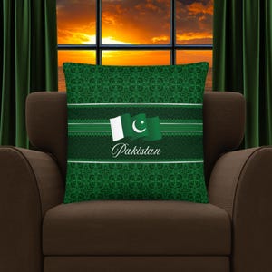 Pakistan Gift #1 | Pakistan Travel Memento | Pakistan Home Decor | Pakistan Travel Keepsake | Pakistan Souvenir Gift | Pakistan Pillow