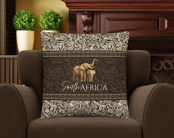 South Africa Gift #2 | South Africa Pillow | South Africa Home Decor | South Africa Travel Keepsake | South Africa Souvenir