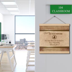Do Not Disturb Sign #7 | Do Not Knock Sign | Do Not Enter Sign | In A Meeting Sign | Front Door Sign | Door Hanger