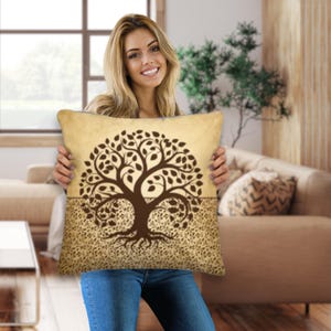 Tree of Life Pillow #3 | Tree of Life Logo | Tree of Life in Fabric | Tree of Life Heart | Tree of Life Pillow | Christian Home Décor