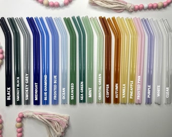Bent Glass Straws. 2 straws minimum per order