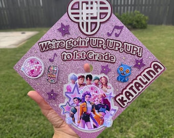Huntrix graduation cap topper