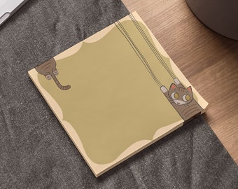 Olive Cat | Sticky Note Pad | Stationary