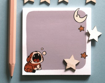 Night Tiger | Sticky Note Pad | Stationary