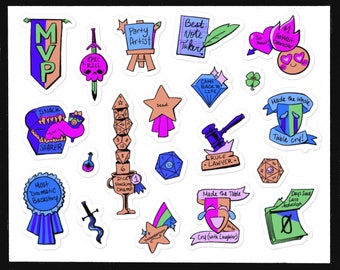 D&D Awards | Sticker sheet