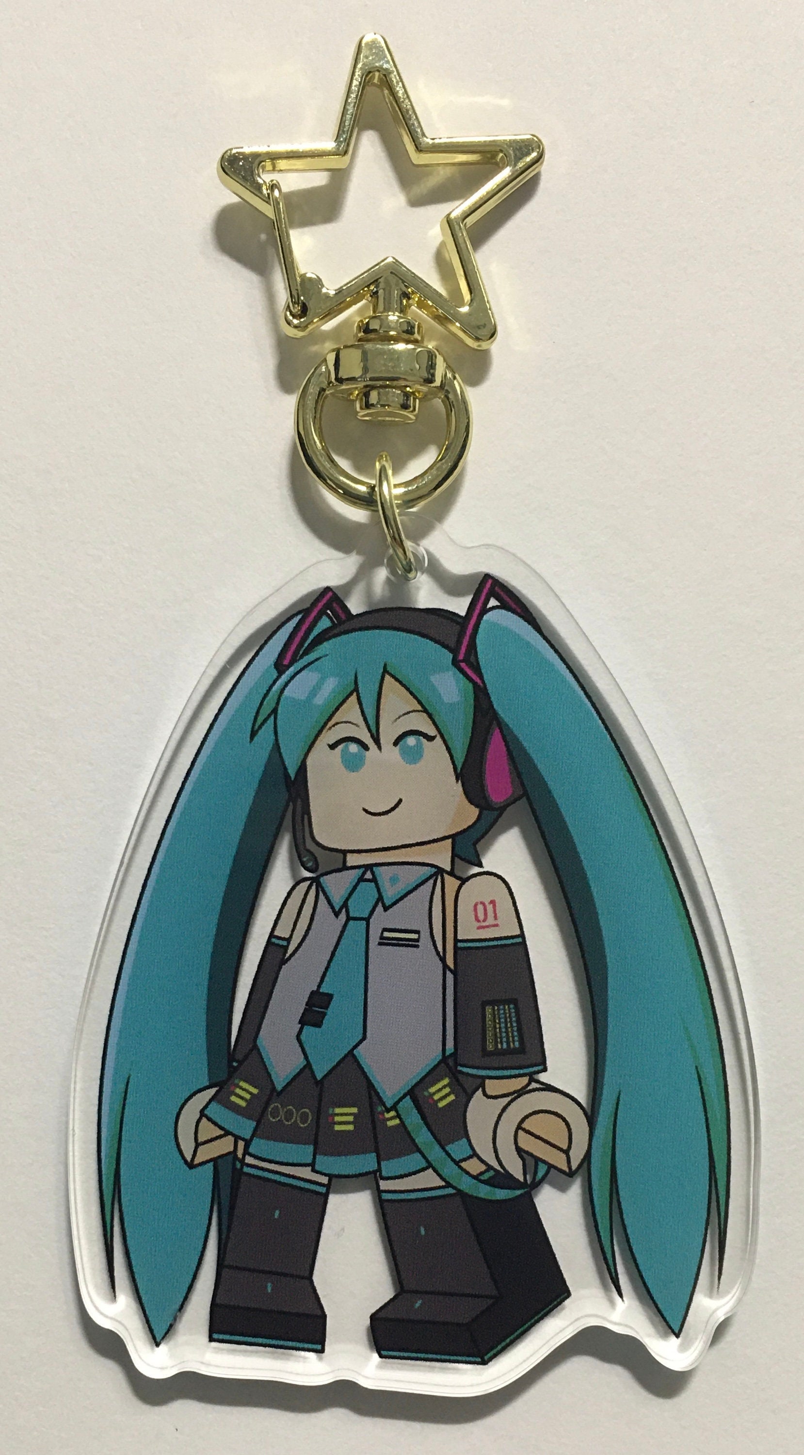 Hatsune Miku - Porte-clés acrylique Kawaii Winter Time