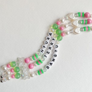 SWEET MIRAGE __ kpop bias | txt | tomorrow by together | custom | beaded bracelet | moa | concert bracelets | kpop accessories