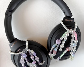 JELLY BEAN 2.0__ beaded headphone accessory | beaded headphone charm | charm accessory | aesthetic accessories | bag charm