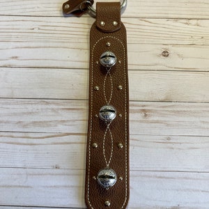 Leather Sleigh Bell Door Hanger - GUNNER