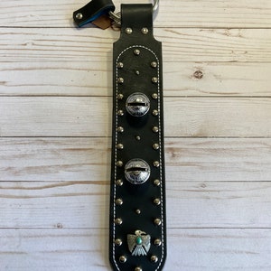 Leather Sleigh Bell Door Hanger - EZRA