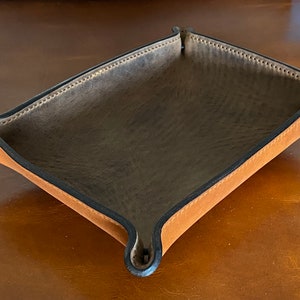 Handmade Leather Valet Tray - 10x7