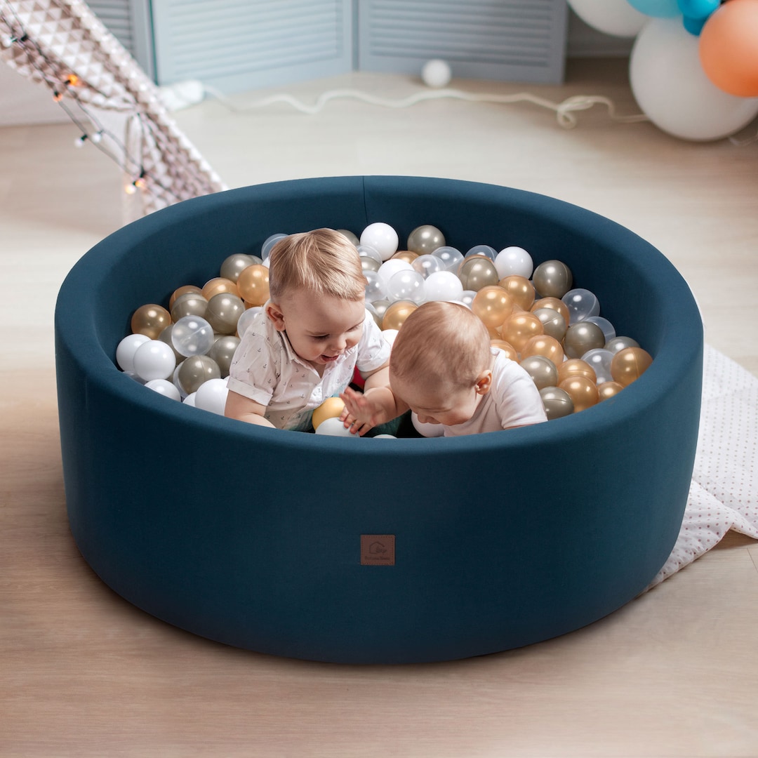Baby Foam Ball Pit 200 Balls Included 100 Soft Fabric Soft Play