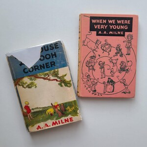 Vintage Set of AA Milne / The House at Pooh Corner / When We Were Very Young / Christopher Robin Milne / Ernest H. Shepard / Winnie The Pooh