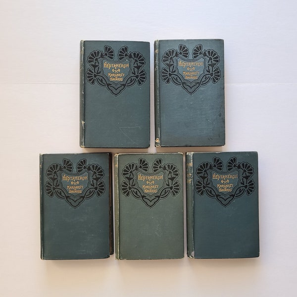 5 Volume Set of The Heptameron of The Tales of Margaret, Queen of Navarre / Illustrated Engravings by S. Freudenberg / Gibbings & Co.