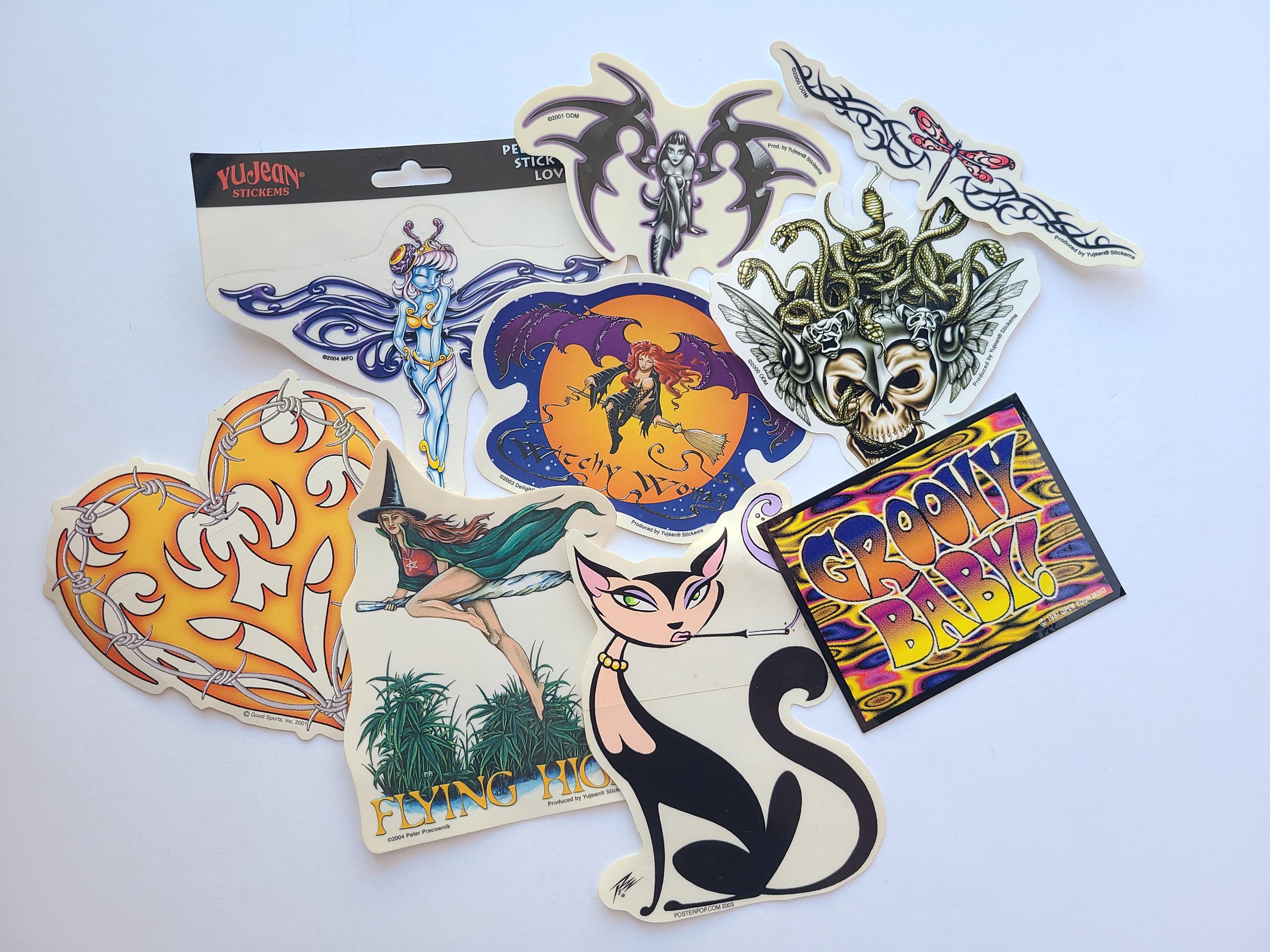 Yujean Stickers - Etsy Vintage NEW Yujean Stickems Y2k 2000s 2002 Hottie Sugar DJ multi pack stickers main image 0