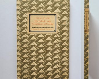 Oskar Wilde: Die Ballade vom Zuchthaus zu Reading / Insel-Bücherei Nr. 220 / 1940s Edition / German Book