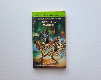 Duel of The Masters by Chris Martindale / An Endless Quest Book / Pick a Path / TSR Book / The Game Wizards / Vintage Dungeons and Dragons