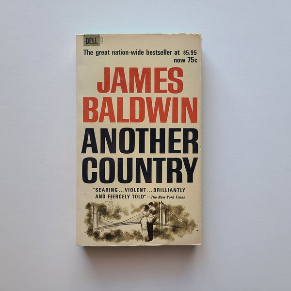 Another Country by James Baldwin / Vintage Paperback / Dell Paperback / Literary Fiction / 60s Paperback / 60s Novel