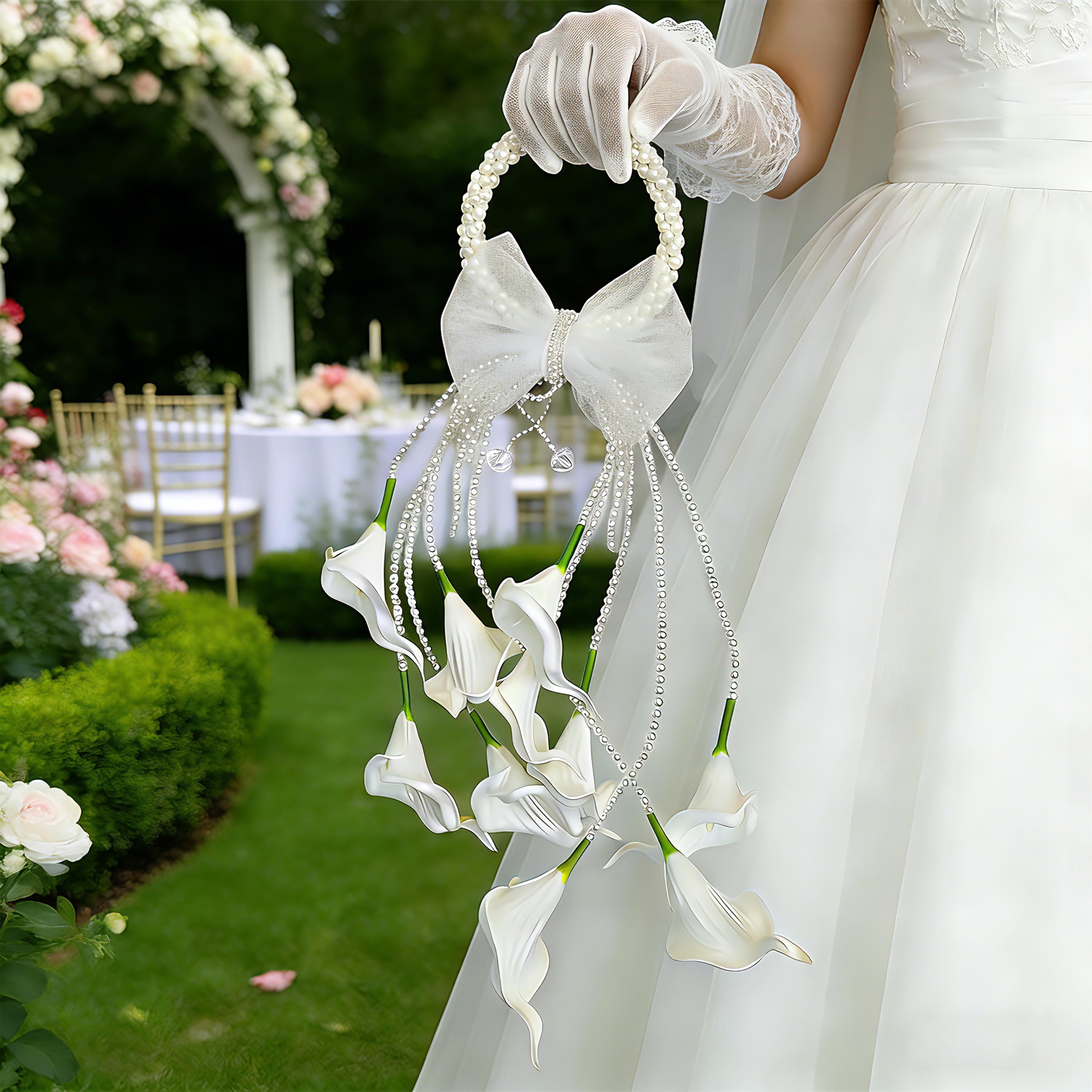 Pearl Hoop Bouquet - Etsy