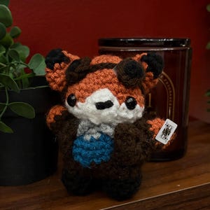 Handmade Crochet Pocket Sized Wylan Van Fox Plushie