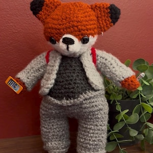 Handmade Crochet Gabe Goodfox Plushie
