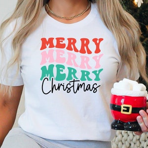 Merry Merry Merry Christmas Shirt, Merry Christmas Tshirt, Christmas Shirt, Christmas Tshirt
