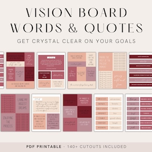 2025 Printable Vision Board Words, Vision Board Valentine Board, Vision Board Template, Prayer Vision Board, Vision Board for Entrepreneurs