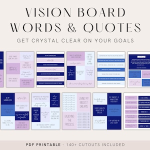 2025 Printable Vision Board Words, Printable Vision Board Kit, Vision Board Template, Prayer Vision Board, Vision Board for Entrepreneurs