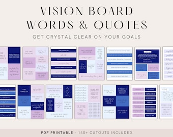 2026 Printable Vision Board Kit, Printable Vision Board Words, Vision Board Template, Vision Board Bundle, Vision Board for Entrepreneurs
