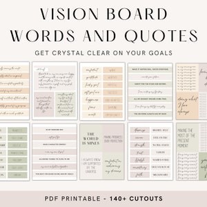 2025 Vision Board Words, Vision Board Kit, Vision Board Printables, Vision Board Quotes, Mood Board, Dream Board, Prayer Vision Board