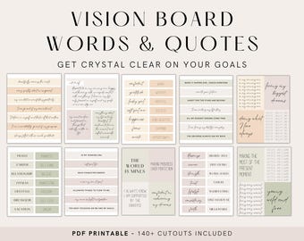 2026 Vision Board Words, Vision Board Kit, Vision Board Printables, Vision Board Quotes, Mood Board, Dream Board, Prayer Vision Board