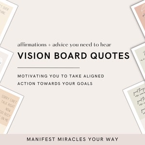 Vision Board Kit Printable Vision Board Printable - Etsy