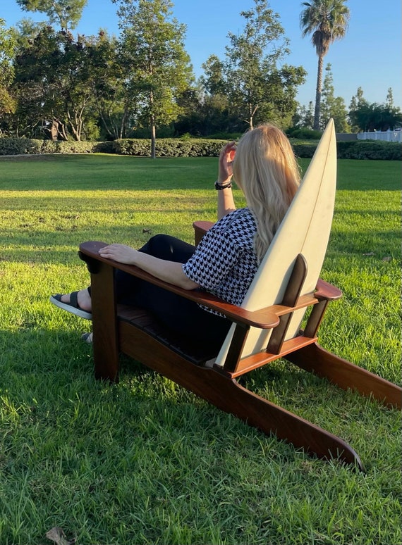 FREE SAME DAY Delivery. Mahagony Set of 2. Adirondack Patio Chair Recycled Chairs California Los Angeles Malibu Etsy