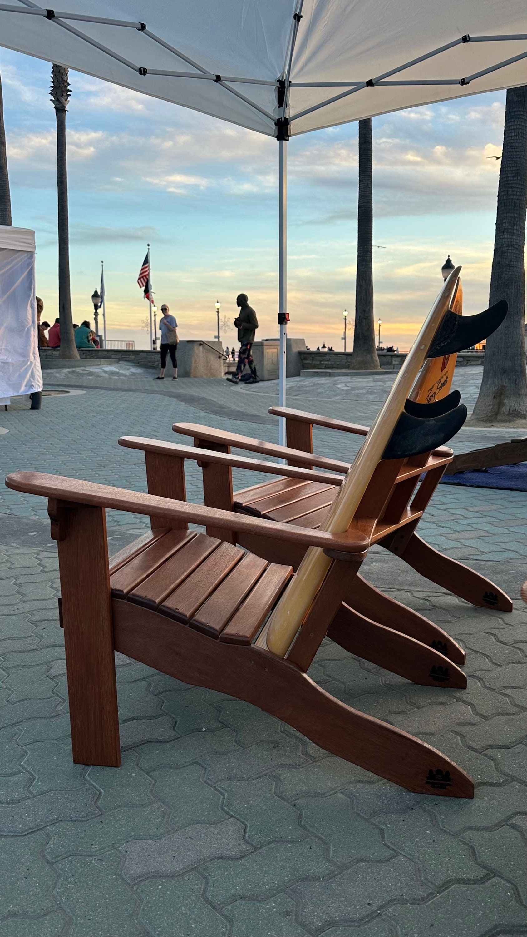 Apitong Surf Chairs – Recycled Surfboard Pair |large| Coastal