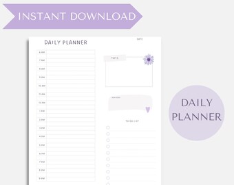 Planificador diario - Planificador diario 2024 / Mejor planificador digital / Planificador imprimible / Goodnotes / Planificador PDF