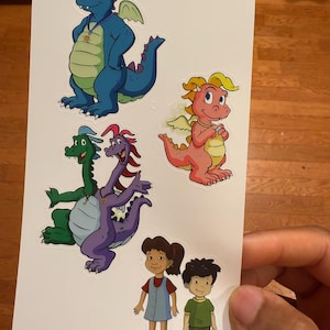PBS Kids Dragon Tales and Friends Sticker Sheet