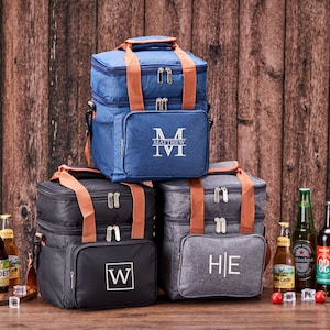 Personalized  Cooler Bag Custom Bag For Men Wedding Party Favors Bag Groomsmen Gift Fathers Day Gift Christmas Gift Embroidery Bag