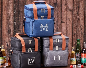 Personalized  Cooler Bag Custom Bag For Men Wedding Party Favors Bag Groomsmen Gift Fathers Day Gift Christmas Gift Embroidery Bag