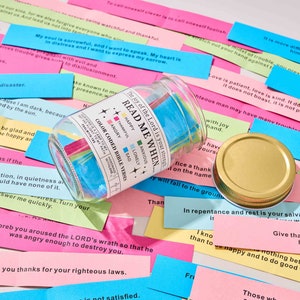 Color Coded Bible Verses,read Me When Jar, Scripture Jar, God's ...