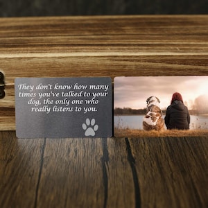 Tarjeta de billetera personalizada, fotos de inserción de billetera con perro/gato, regalos de aniversario para ella, día de la boda, tarjeta de billetera de metal personalizada