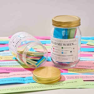 Maman, lis-moi quand le pot, verset de la Bible, anniversaire, cadeau chrétien pour elle/lui, versets bibliques codés par couleur, lisez-moi quand, encouragement