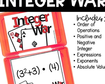 Ganzzahlkrieg: Rechenregeln für positive und negative Zahlen – ein Kartenspiel