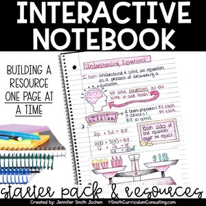 Interactive Notebook Starter Pack: Teacher Resources & Foldables