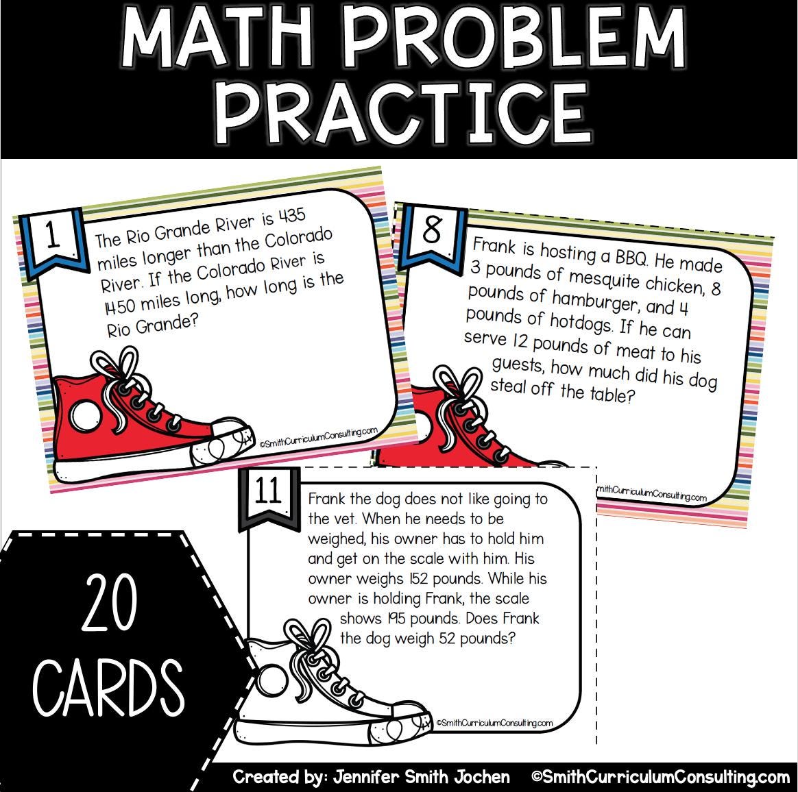 Multi Step Addition and Subtraction Word Problems Task Cards TEKS 5.4b ...