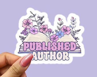 Published Author - Author Sticker, Gift for Author, Bookish, Book Sticker, Author Gift, Amazon KDP, Literary Gift, Writer Gift