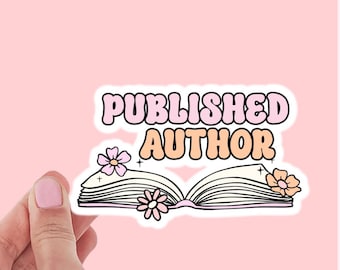 Published Author - Author Sticker, Gift for Author, Bookish, Book Sticker, Author Gift, Amazon KDP, Literary Gift, Writer Gift
