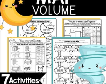 May Math: Volume of Rectangular Prisms, 4th-5th Grade (Printable)