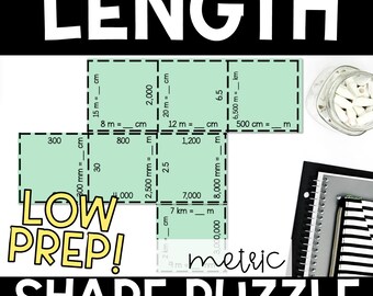 Converting Metric Length Puzzle – 4th & 5th Grade Measurement Activity